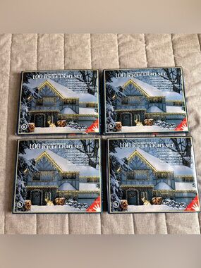 VTG 100 Indoor/Outdoor Clear Curtain Icicle Light Set 10 FT 4 Boxes Tested NEW